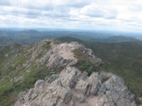 Rocky ridge atop Mt. Carlton