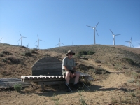 Jim amidst the windmills